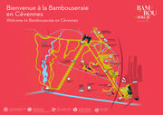 Map of the Bambouseraie and its universes