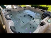 Jacuzzi au Palmier de MIra, variations de lumières