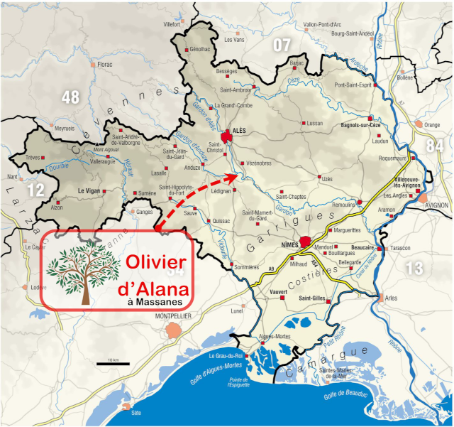 Carte du Gard – © Graphithèque – stock.adobe.com